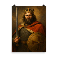 Clovis I poster on a plain backdrop in size 8"x10".