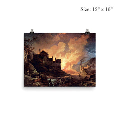 Coalbrookdale by Night by Philip James de Loutherbourg poster 3