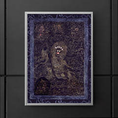 Cobalt and Gold Mahakala - Avalokiteshvara Abitabha, Bodhisattva of Compassion Tibetan Buddhist art poster 5