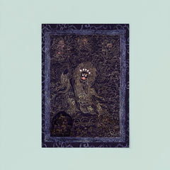 Cobalt and Gold Mahakala - Avalokiteshvara Abitabha, Bodhisattva of Compassion Tibetan Buddhist art poster 8
