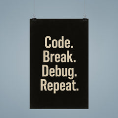 Code Break Debug Repeat poster 9