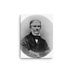 Coenraad Johannes van Houten canvas print on a plain backdrop in size 12"x16".