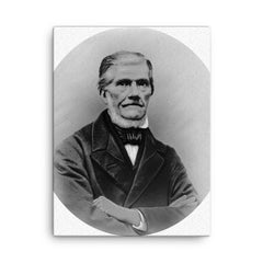 Coenraad Johannes van Houten canvas print on a plain backdrop in size 18"x24".