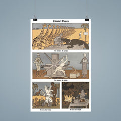 Colonial Empires in Africa Caricature, Early 1900s poster 9