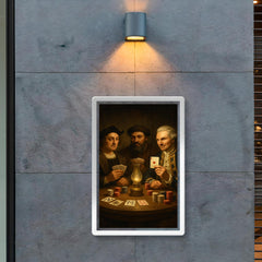 Columbus Magellan and Cook playing poker poster 2