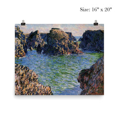 Coming into Port-Goulphar by Claude Monet, 1886 poster 2