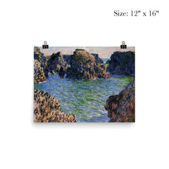 Coming into Port-Goulphar by Claude Monet, 1886 poster 3