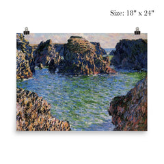 Coming into Port-Goulphar by Claude Monet, 1886 poster 5