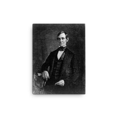 Congressman-Elect Abraham Lincoln, Daguerreotype, 1846 canvas print on a plain backdrop in size 12"x16".