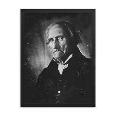 Conrad Heyer, Earliest Born Man Ever Photographed, 1749 framed print on a plain backdrop in size 18"x24".