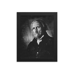 Conrad Heyer, Earliest Born Man Ever Photographed, 1749 framed print on a plain backdrop in size 8"x10".