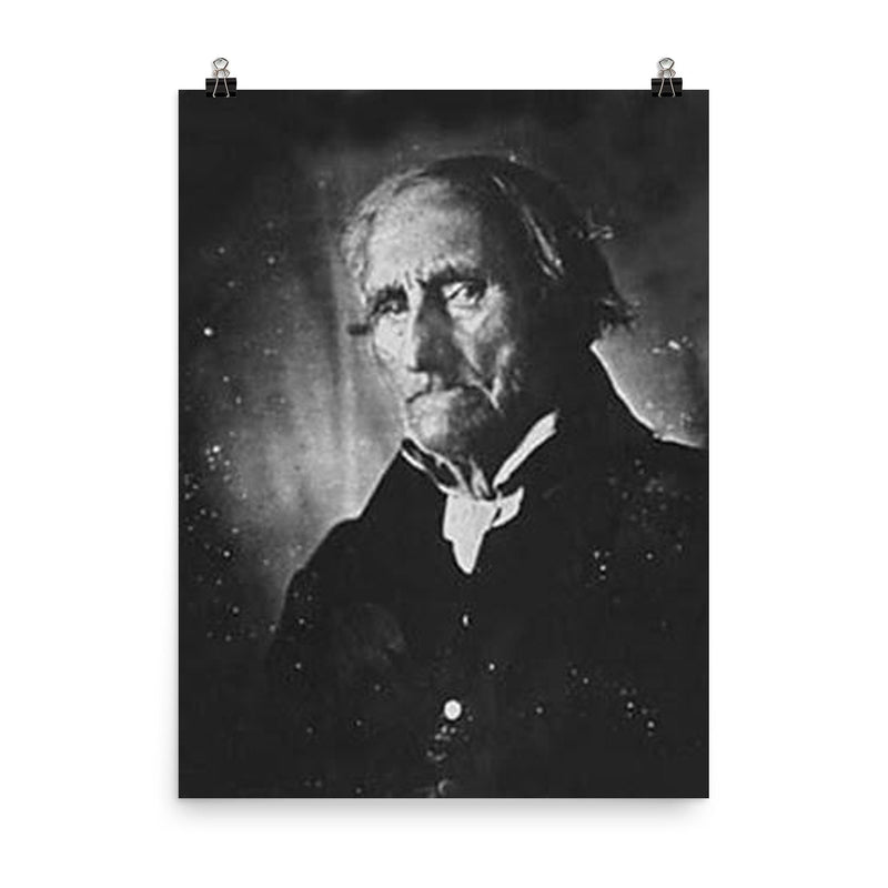 Conrad Heyer, Earliest Born Man Ever Photographed, 1749 poster on a plain backdrop in size 8