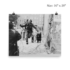 Conrad Schumann Defecting from the German Democratic Republic, August 15, 1961 poster 2