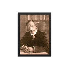 Conrad Theodor van Deventer framed print on a plain backdrop in size 12"x16".