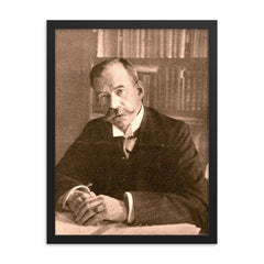 Conrad Theodor van Deventer framed print on a plain backdrop in size 18"x24".