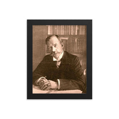 Conrad Theodor van Deventer framed print on a plain backdrop in size 8"x10".