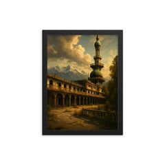 Consonno Abandoned Resort Italy framed print on a plain backdrop in size 12"x16".