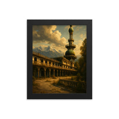 Consonno Abandoned Resort Italy framed print on a plain backdrop in size 8"x10".