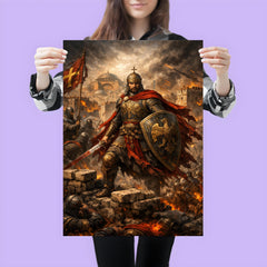 Constantine XI at the final walls poster 3