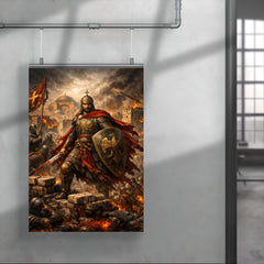 Constantine XI at the final walls poster 4