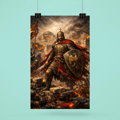 Constantine XI at the final walls poster 6