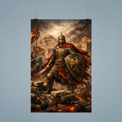 Constantine XI at the final walls poster 9