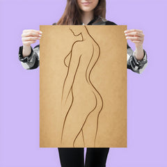 Contour of the female form poster 3