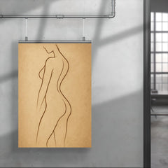 Contour of the female form poster 4