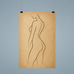 Contour of the female form poster 9