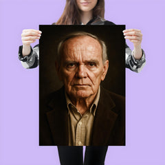 Cormac McCarthy portrait poster 3