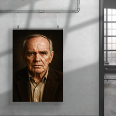 Cormac McCarthy portrait poster 4