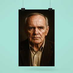 Cormac McCarthy portrait poster 6