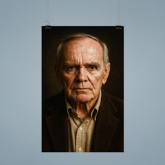 Cormac McCarthy portrait poster 9