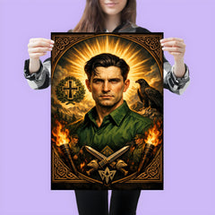 Corneliu Zelea Codreanu green shirt icon portrait poster 3