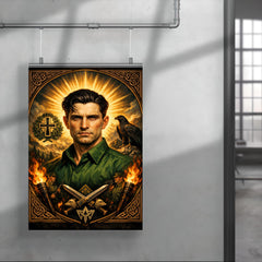 Corneliu Zelea Codreanu green shirt icon portrait poster 4