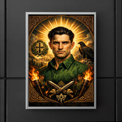Corneliu Zelea Codreanu green shirt icon portrait poster 5