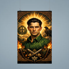 Corneliu Zelea Codreanu green shirt icon portrait poster 9