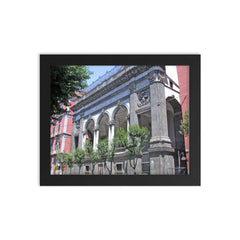Cosimo Fanzago framed print on a plain backdrop in size 8"x10".