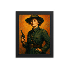 Countess Markievicz framed print on a plain backdrop in size 8"x10".