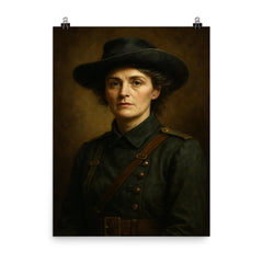 Countess Markievicz portrait poster on a plain backdrop in size 8"x10".