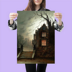 Country House by Moonlight by Wilfred Bosworth Jenkins poster 3