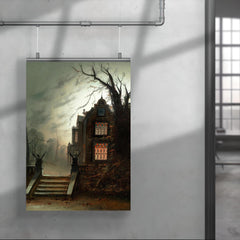 Country House by Moonlight by Wilfred Bosworth Jenkins poster 4