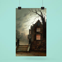 Country House by Moonlight by Wilfred Bosworth Jenkins poster 6