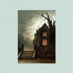 Country House by Moonlight by Wilfred Bosworth Jenkins poster 8