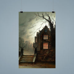 Country House by Moonlight by Wilfred Bosworth Jenkins poster 9