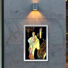 Couple Descending a Staircase by J.C. Leyendecker, c. 1925 poster 2