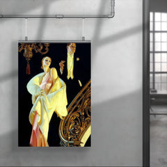 Couple Descending a Staircase by J.C. Leyendecker, c. 1925 poster 4