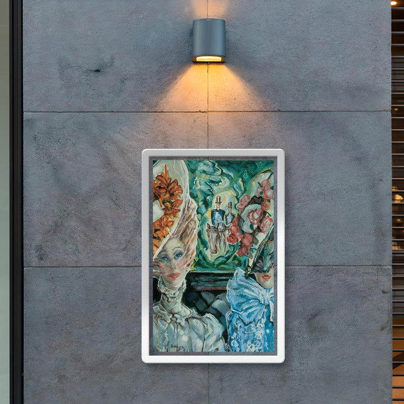 Courtesans in Paris by Gyula Batthyany, 1910 poster 2