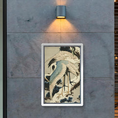 Cranes on Snow Covered Pine by Hokusai, 1834 poster 2