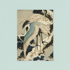 Cranes on Snow Covered Pine by Hokusai, 1834 poster 8
